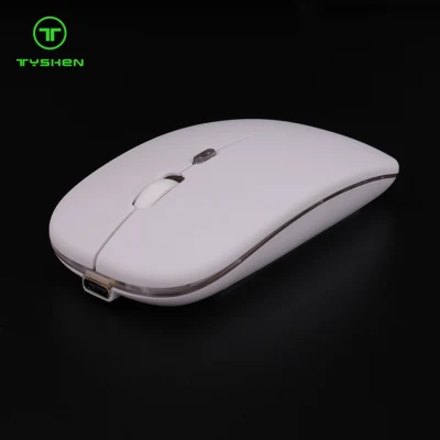 Mouse wireless ricaricabile silenzioso di dimensioni ultra sottili, tipo Bluetooth